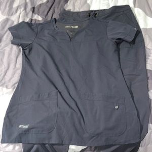 Greys Anatomy Grey Scrub Set